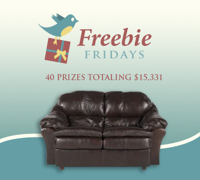 Freebie leather loveseat